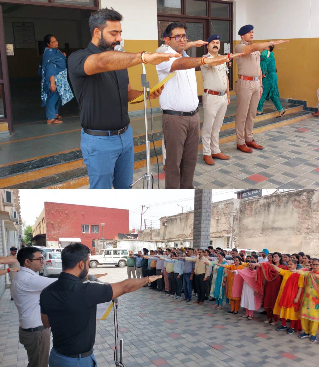 Deputy Commissioner Administers Pledge to Firmly Oppose Terrorism and Violence